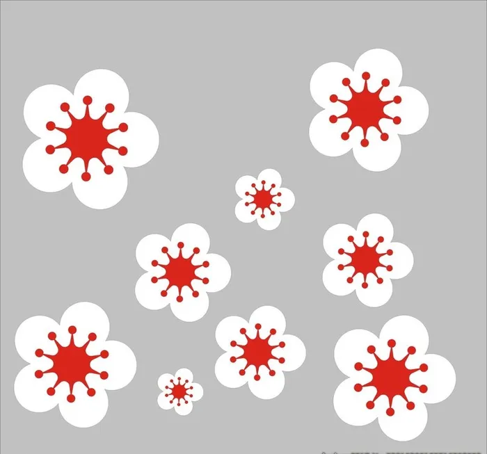 梅花图片cdr矢量模版下载