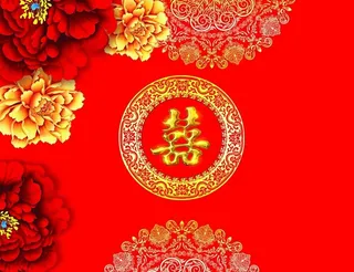 婚礼侧背景图片