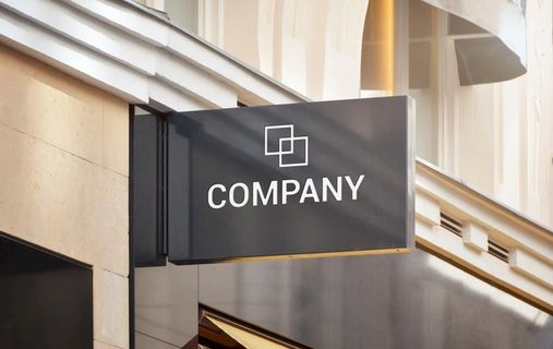 门头招牌样机图片