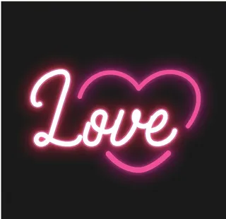 霓虹灯发光创意图案图片