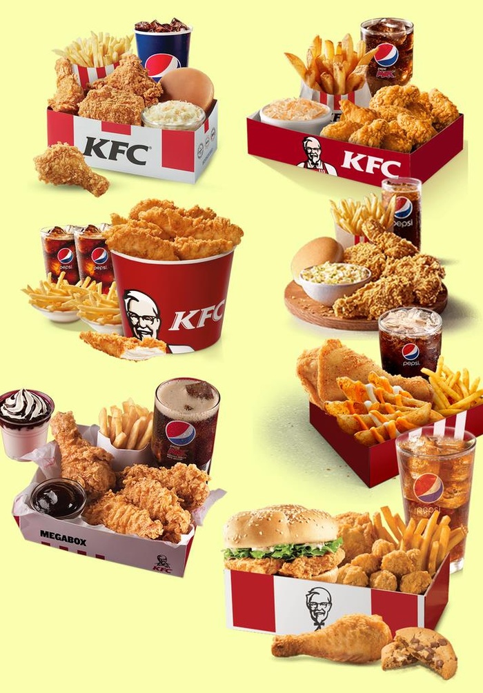 kfc炸鸡薯条可乐套餐图片