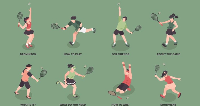 羽毛球组运动人物图片