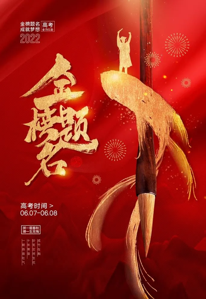 金榜题名海报图片(3543x5315)psd模版下载