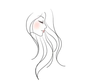 线条 卡通 女孩 美女图片