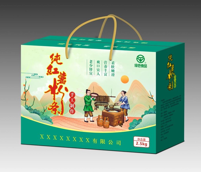 粉条包装展开图图片cdr矢量模版下载