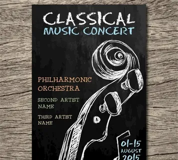 古典音乐会海报图片
