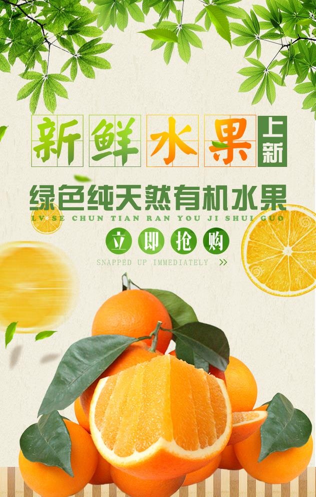 橙子海报图片(700x1134)psd模版下载