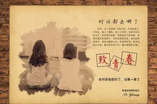 怀旧风相册  照片文字可更换图片