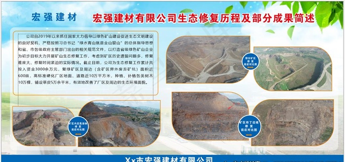 矿山版面图片cdr矢量模版下载