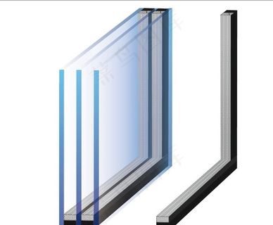 中空玻璃 双层玻璃 透明玻璃图片