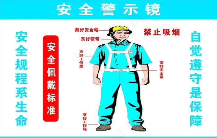 安全警示镜图片cdr矢量模版下载