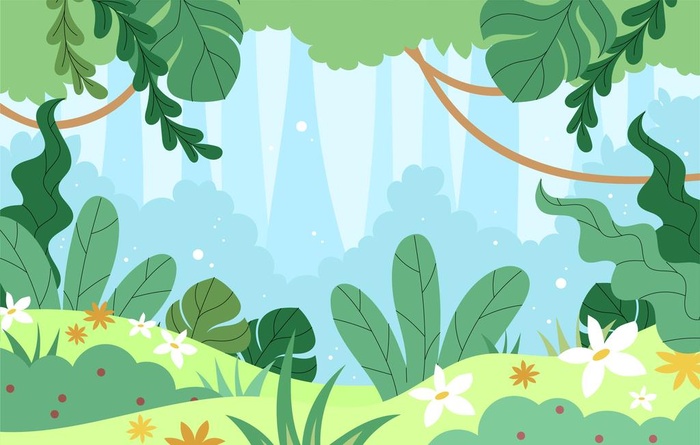 矢量树林背景 图片ai矢量模版下载