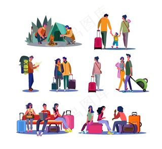 旅客游客图片