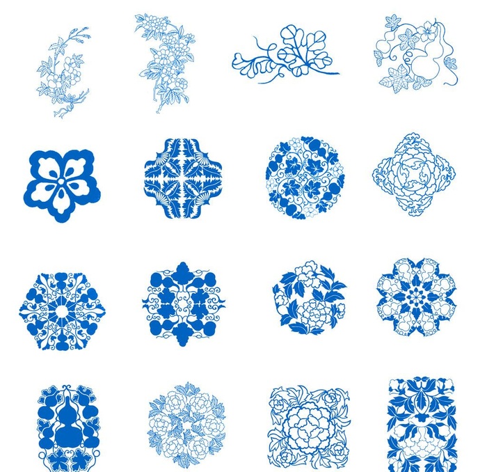 商周时代青瓷花纹图片(10000x10000)psd模版下载