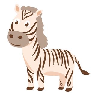 卡通斑马图片