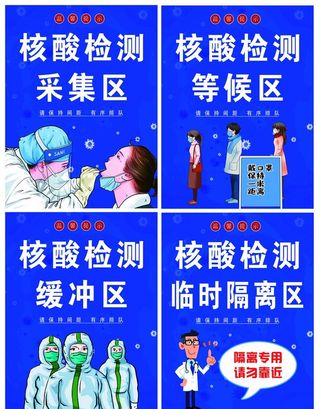 核酸检测引导牌图片