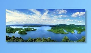 仙女湖全景图图片