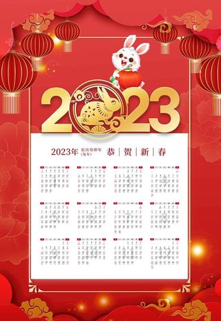 2023日历图片