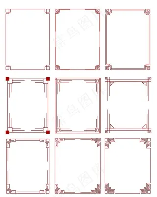 中式边框图片