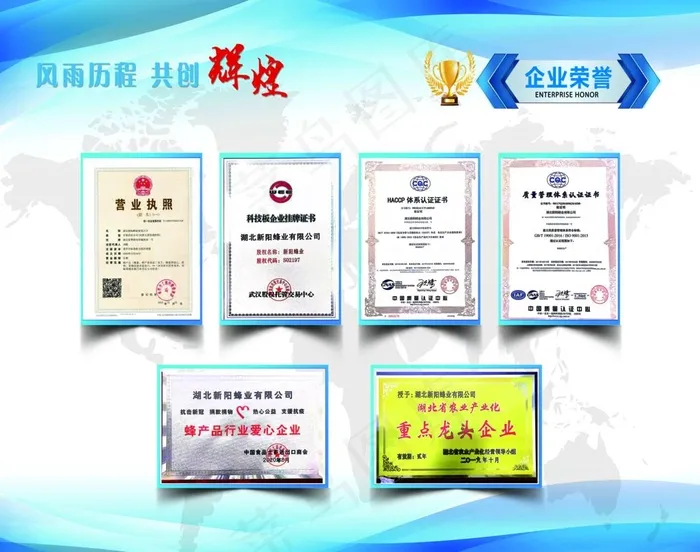 公司荣誉图片(8164x6690)psd模版下载