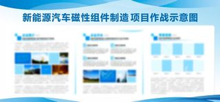 蓝色宣传栏图片