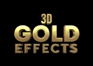 黄金字体特效图片