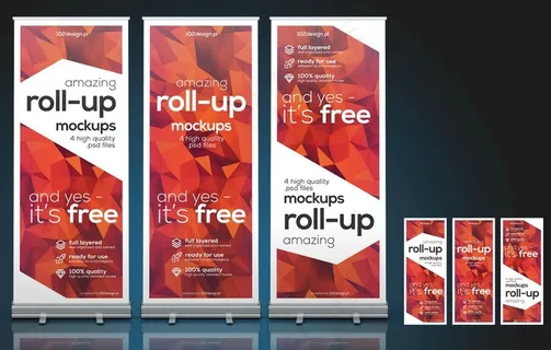 易拉宝样机图片