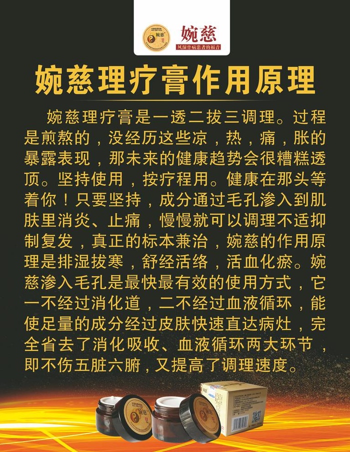 婉慈理疗膏作用原理图片(1701x2268)psd模版下载