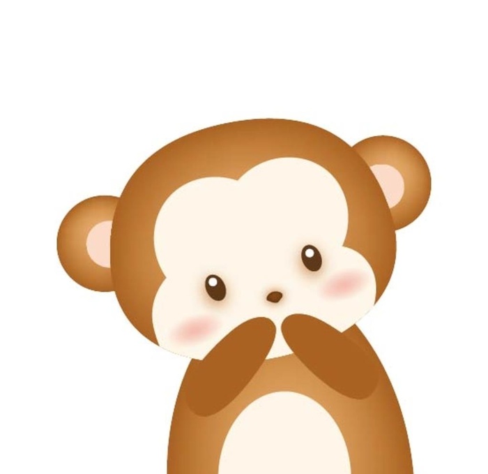卡通猴子图片ai矢量模版下载