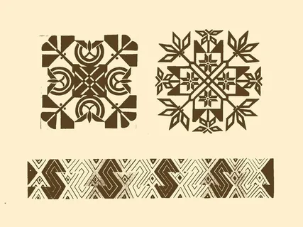 瑶族织花图案图片