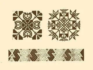 瑶族织花图案图片