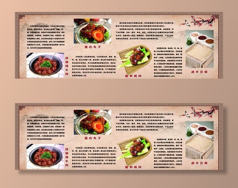 美食简介营养价值展板背景图图片