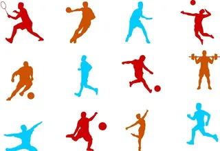 运动剪影图片