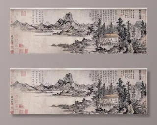 元代赵原陆羽烹茶图日单台北图片