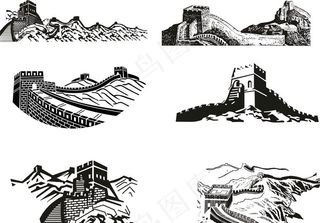 长城失量图图片