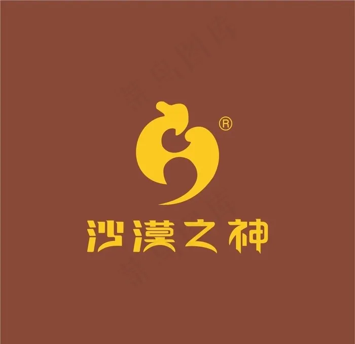 沙漠之神logo图片cdr矢量模版下载