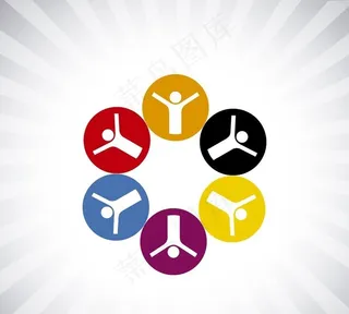 慈善标志圆形图标图片