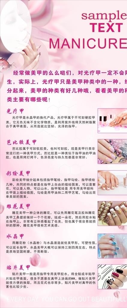 美甲介绍图片cdr矢量模版下载