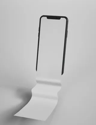 手机卷轴样机图片