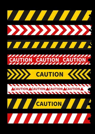 安全警戒线图片