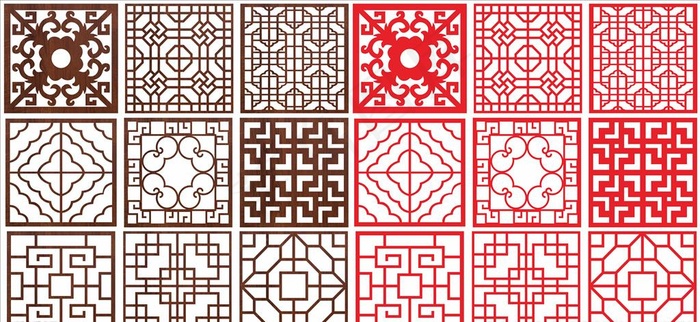 花格图片cdr矢量模版下载