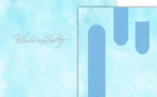 蓝色婚礼图片
