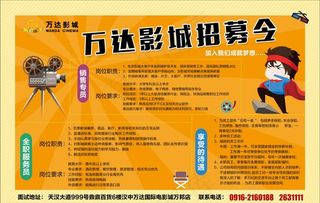 万达影城招聘图片