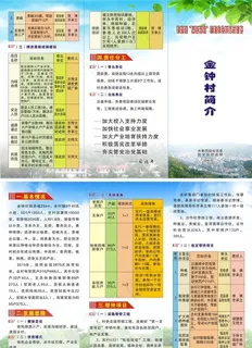 村情简介三折页图片 村情简介三折页图片