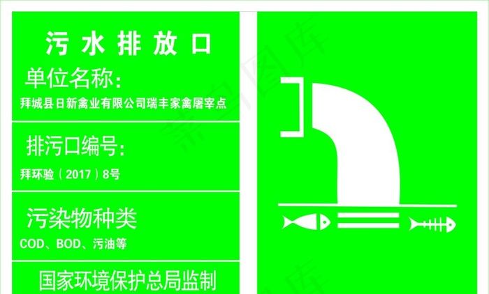 环保排污口图片psd模版下载