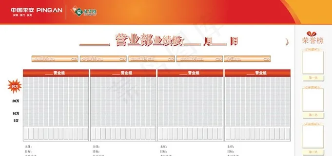 平安业绩板图片