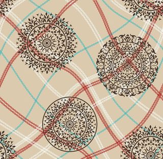 数码印花大圈波浪线底纹图片