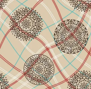 数码印花大圈波浪线底纹图片