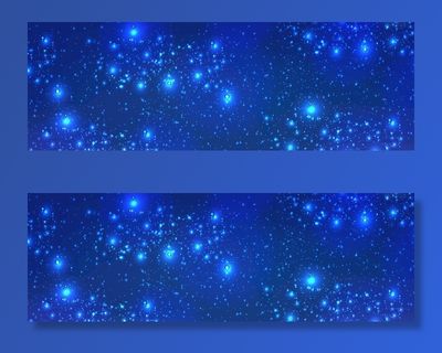 蓝色光斑粒子背景图片