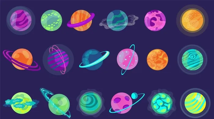 星球图片ai矢量模版下载